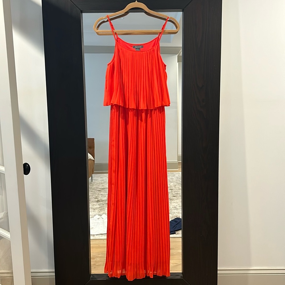Gracia Pleated Maxi Dress
